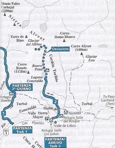 map laguna esmeralda